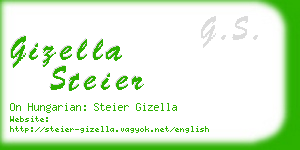 gizella steier business card